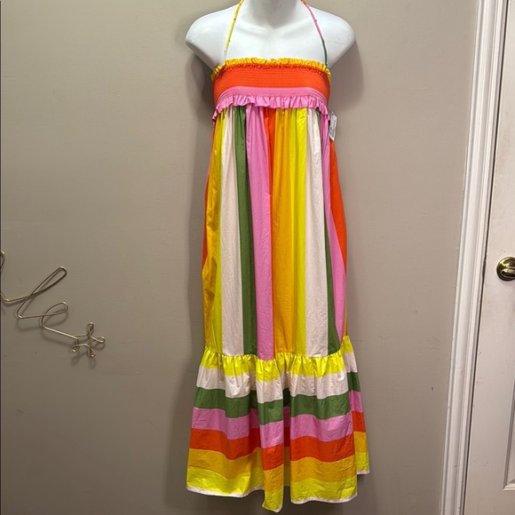 FARM Rio Dresses & Skirts - Farm Rio Mixed Neon Dress Sz M